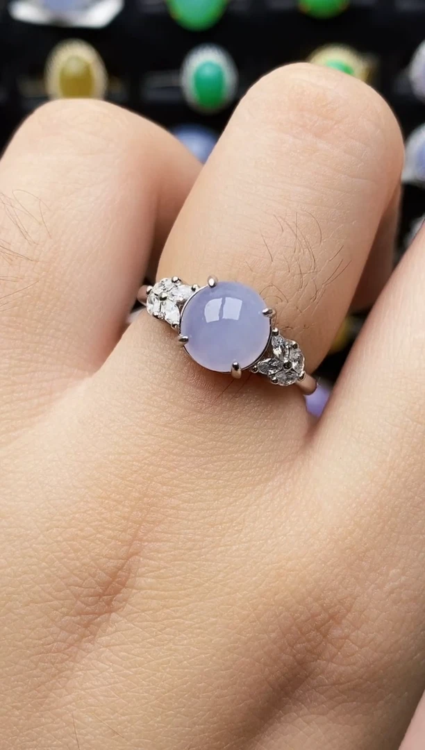 银S925镶嵌戒指翡翠1153