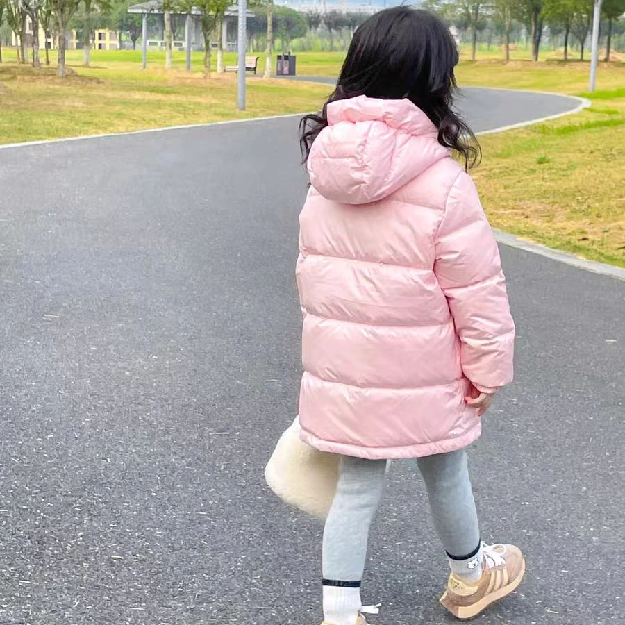 【Areke优选8+】男女童羽绒服中长款加厚冬季洋气儿童连帽时尚秋冬