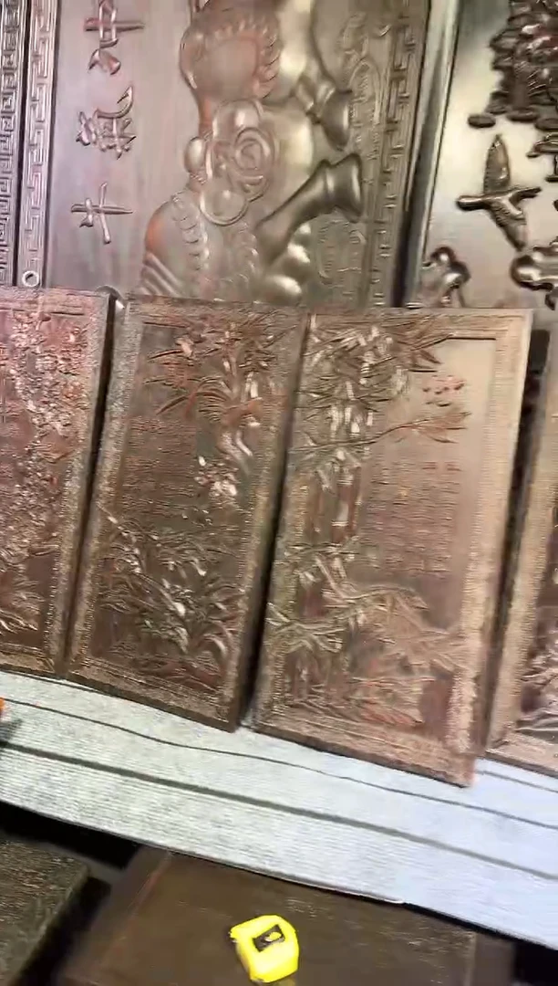 木紫檀雕刻一物一拍