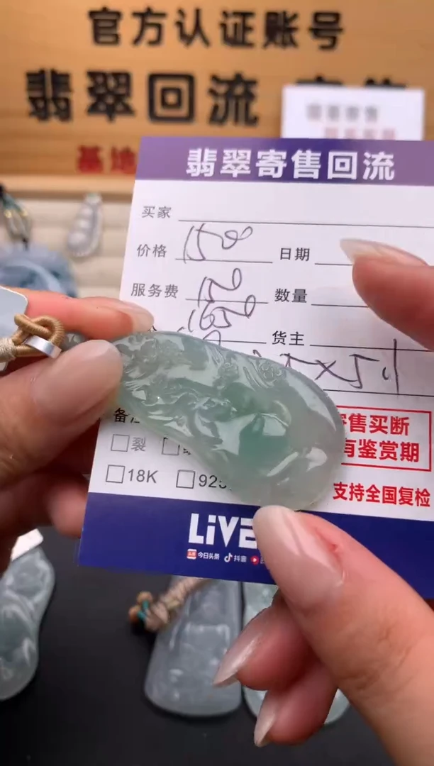 翡翠未镶嵌颈饰10134082