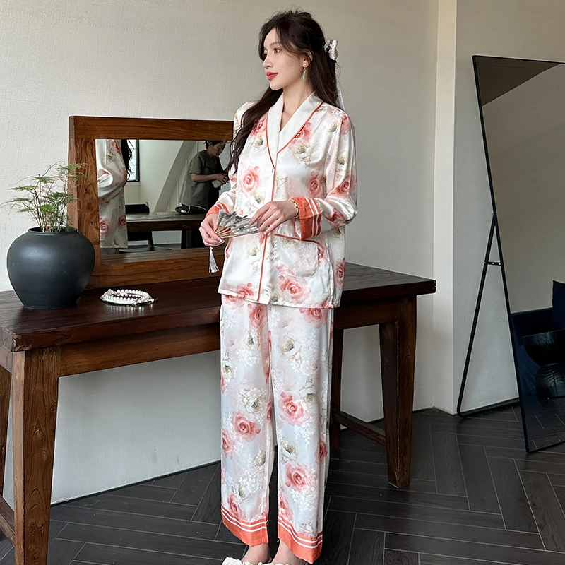 【300-399】男女真丝睡衣家居服断码清