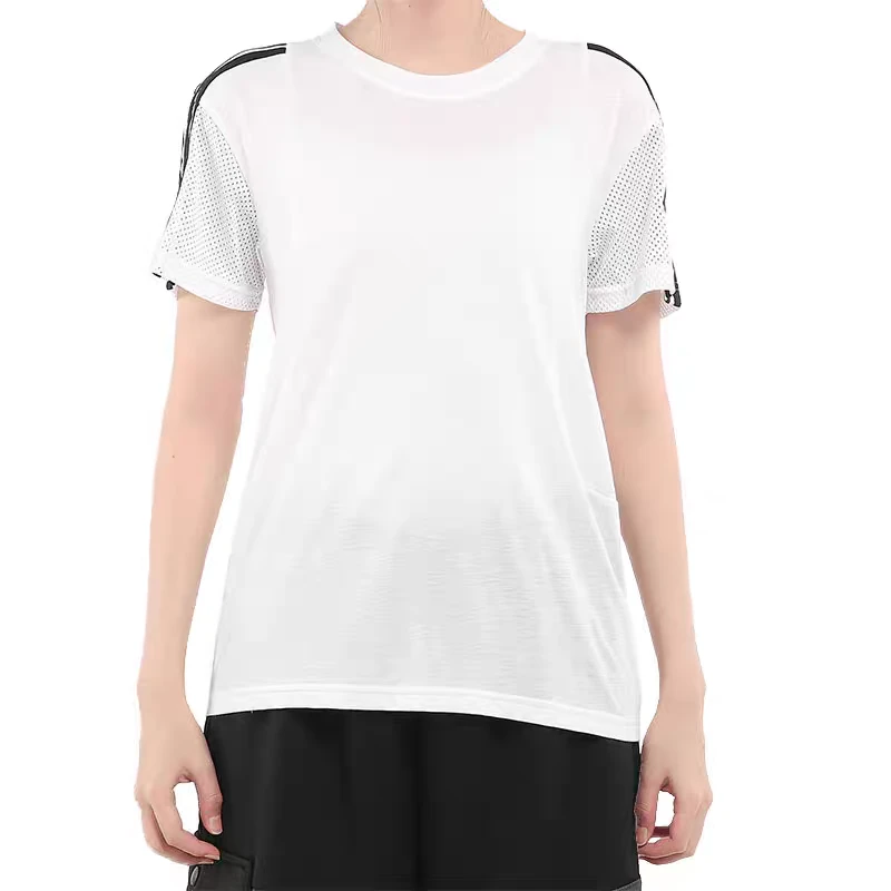 Adidas/阿迪达斯女透气舒适宽松运动上衣透气短袖T恤EA3354