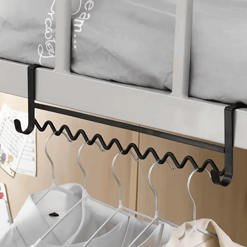 露俏学生宿舍床边晚上放衣服神器上铺波浪衣架挂架床头挂钩置物架