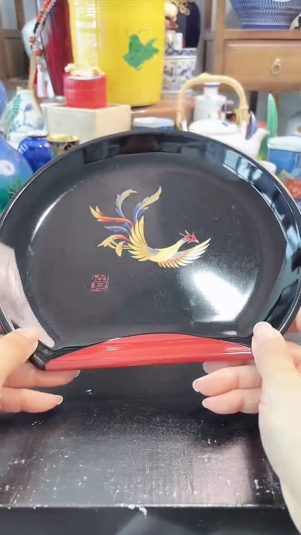 盘金时绘异形盘一一