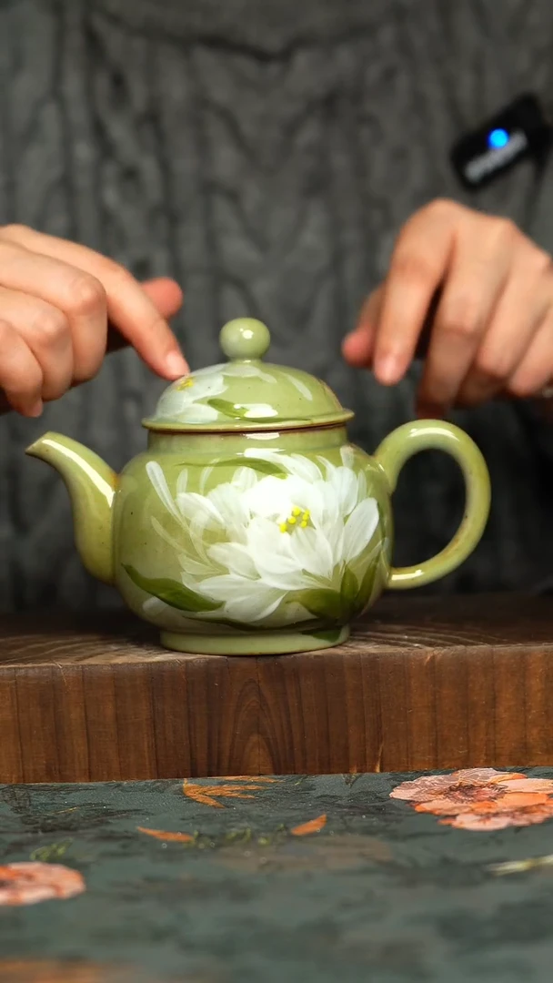 杯釉下彩手工手绘同款陶器