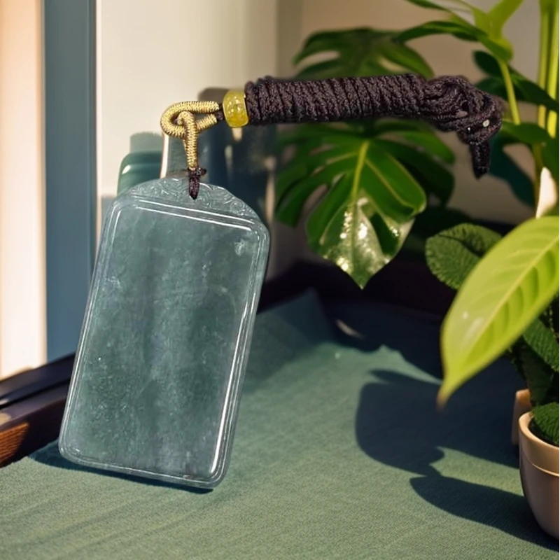 翡翠A货无事牌吊坠（穿绳）拍一个发一个 多样性发货-521341