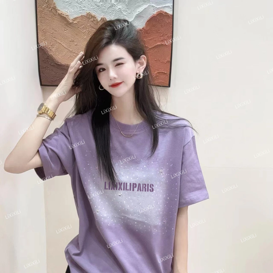 【银河FF系】纯棉高品质内搭短袖t恤  印花宽松休闲时尚