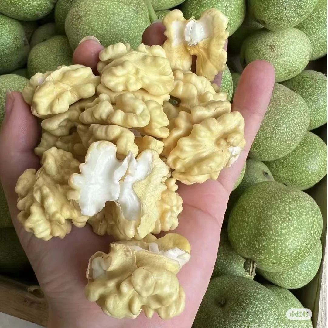 2025新鲜青皮核桃现摘现发原生态农家老树不漂白脆香1斤5斤10斤