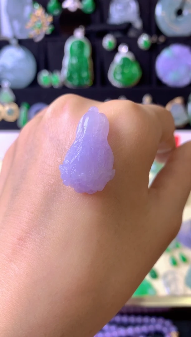 定制翡翠未镶嵌毛货抛光