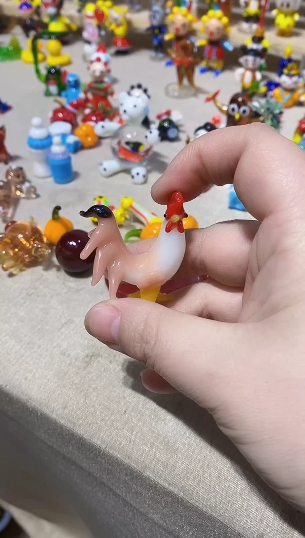 【闪购商品】琉璃手工艺品特价料器鸡（原价25）