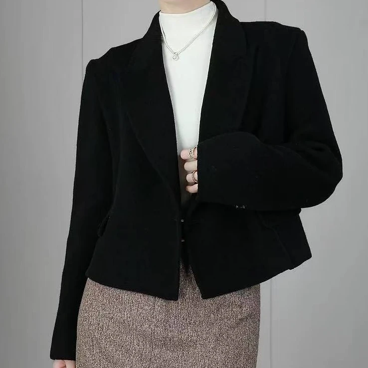 【井施】  Z   207    时尚百搭宽松呢大衣