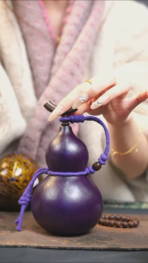 【闪购商品】XS306大漆酒葫芦不包手串及旋转底座