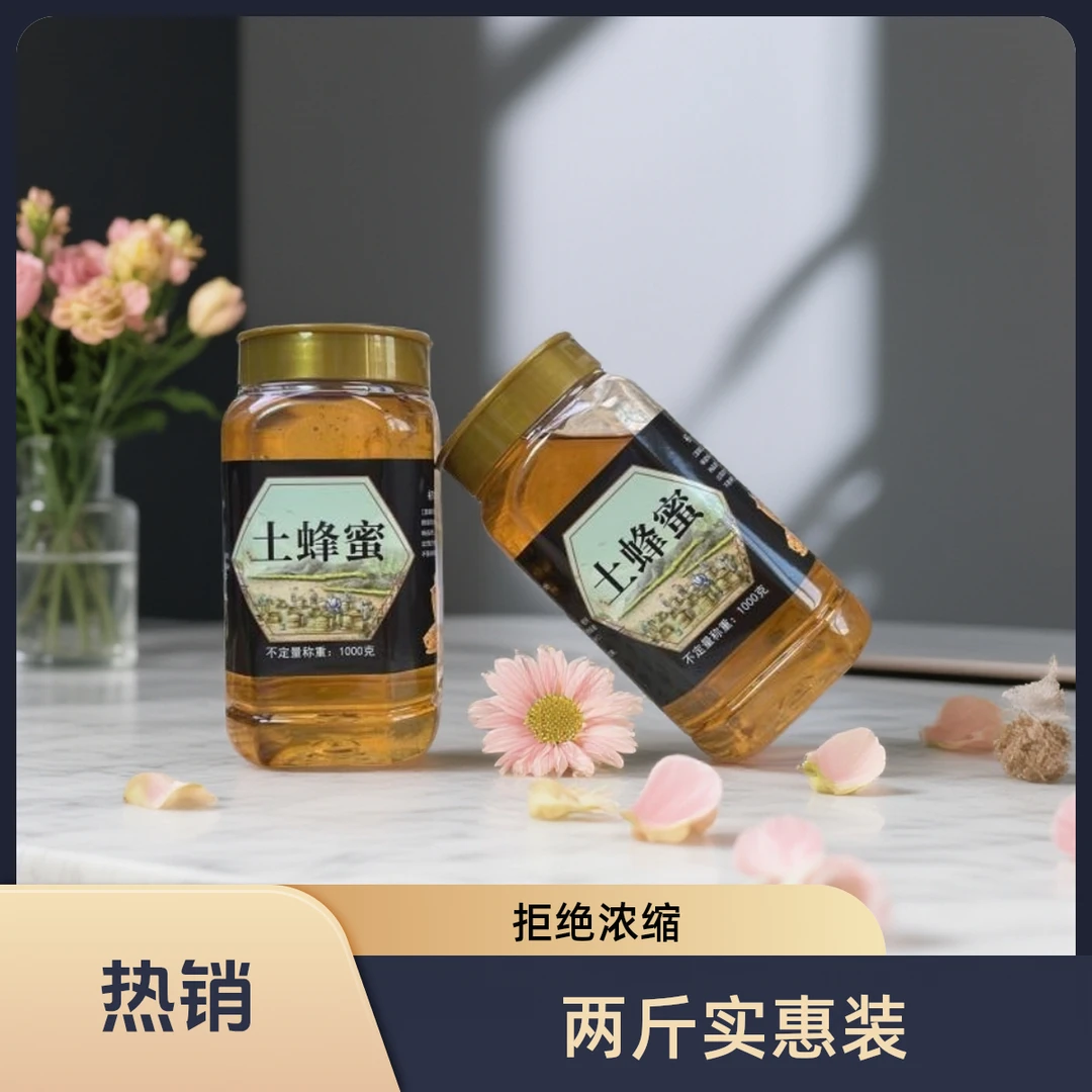 2斤装【支持检测】农家自产蜜纯正正宗自然蜜源   百花蜜山花液态蜜