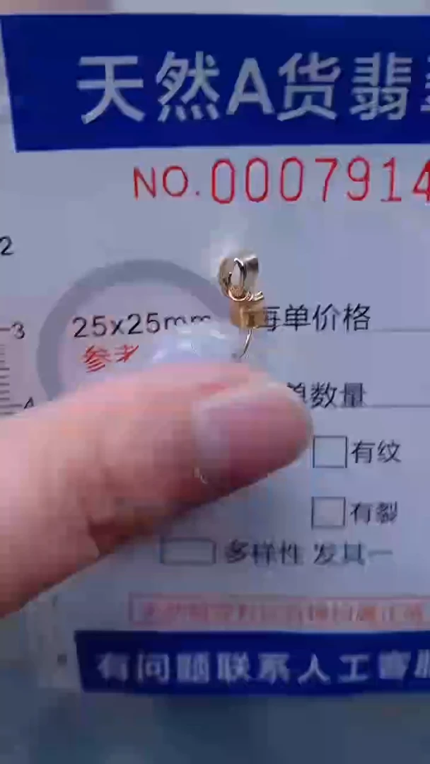 翡翠未镶嵌吊坠(不含链)1