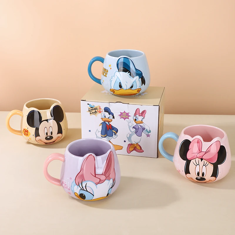 【言则】迪士尼乐杯系列浮雕马克杯（带勺）-礼盒装