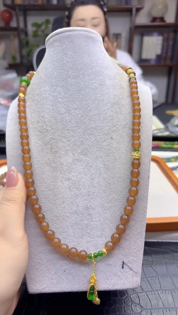 颈饰未镶嵌和田玉（糖玉）DIY款S980