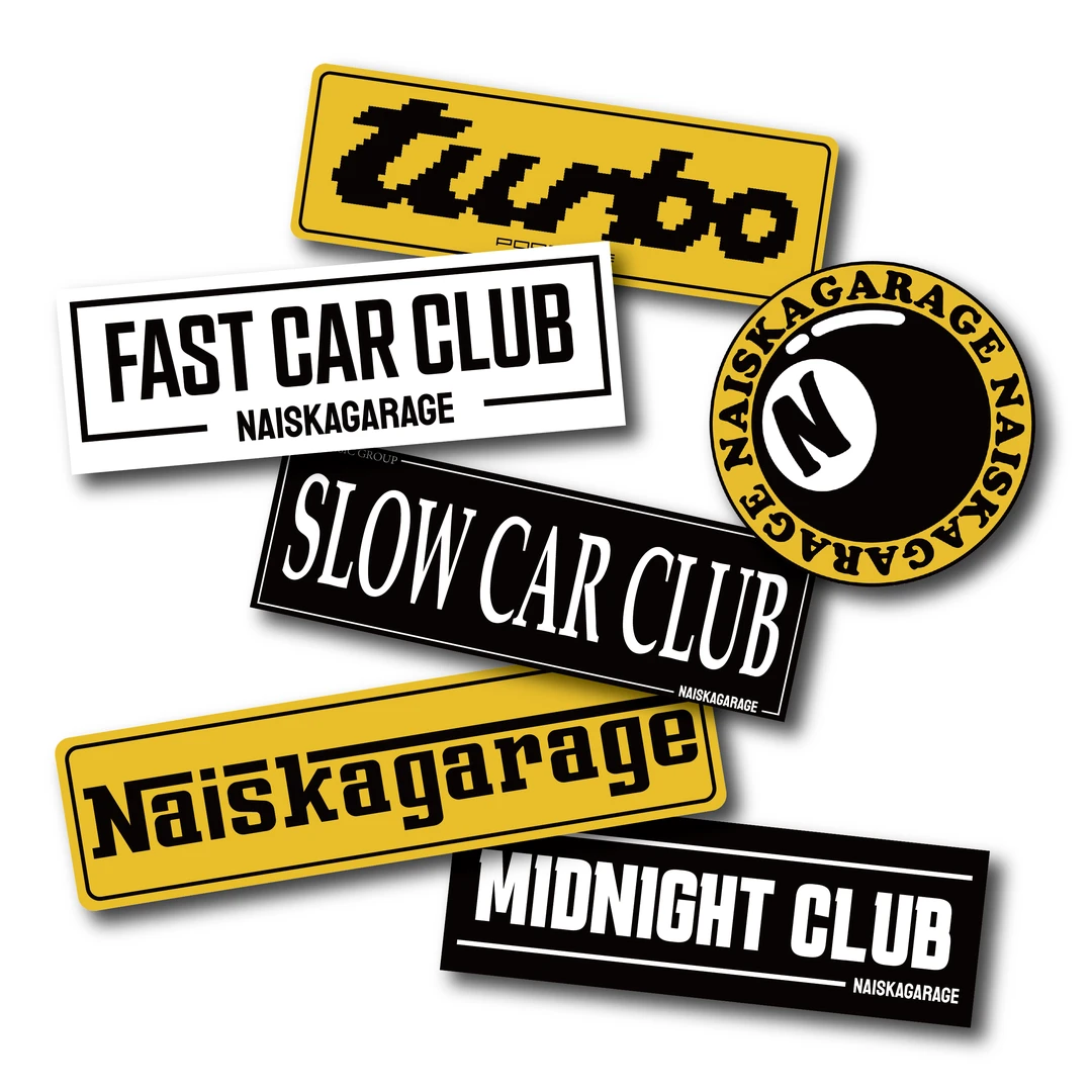 NaiskaGarage 25新款俱乐部车贴 汽车文化车贴（混合6片装）