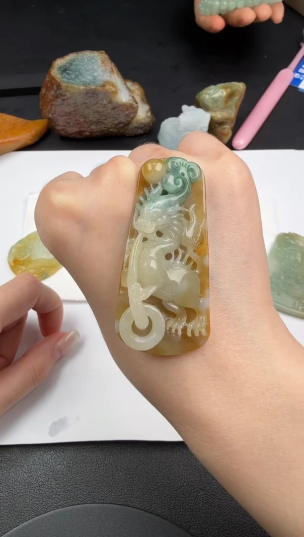 吊坠(不含链)未镶嵌翡翠翡翠饰品--94