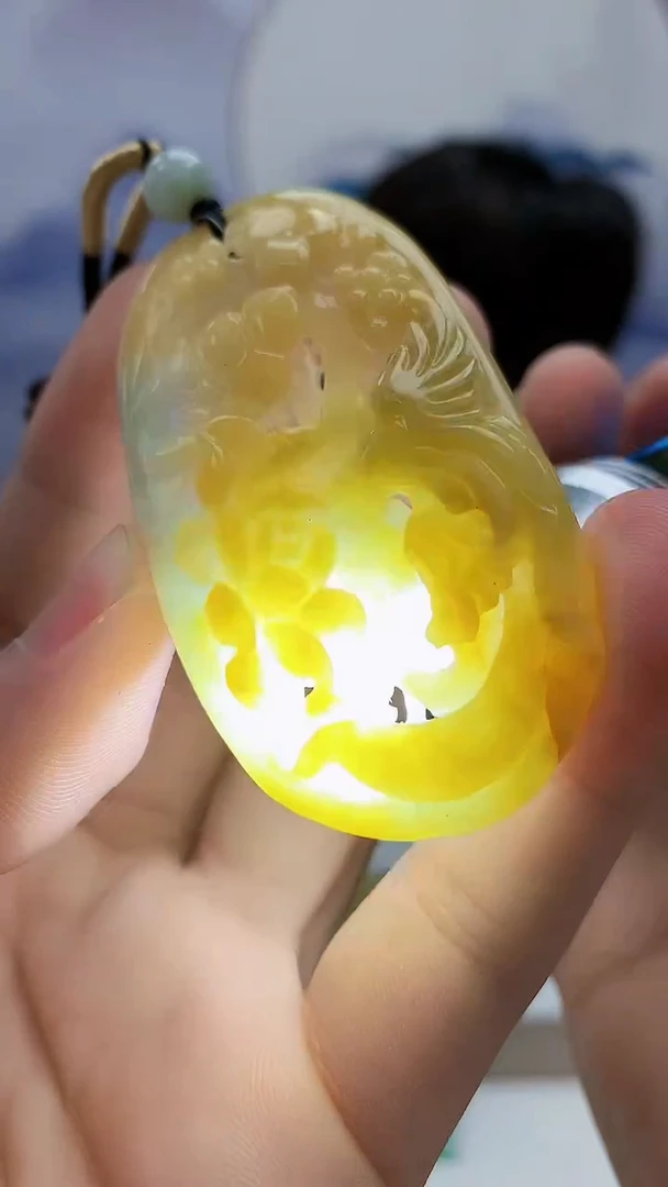 未镶嵌定制翡翠雨***…4868bb-毛货挂件