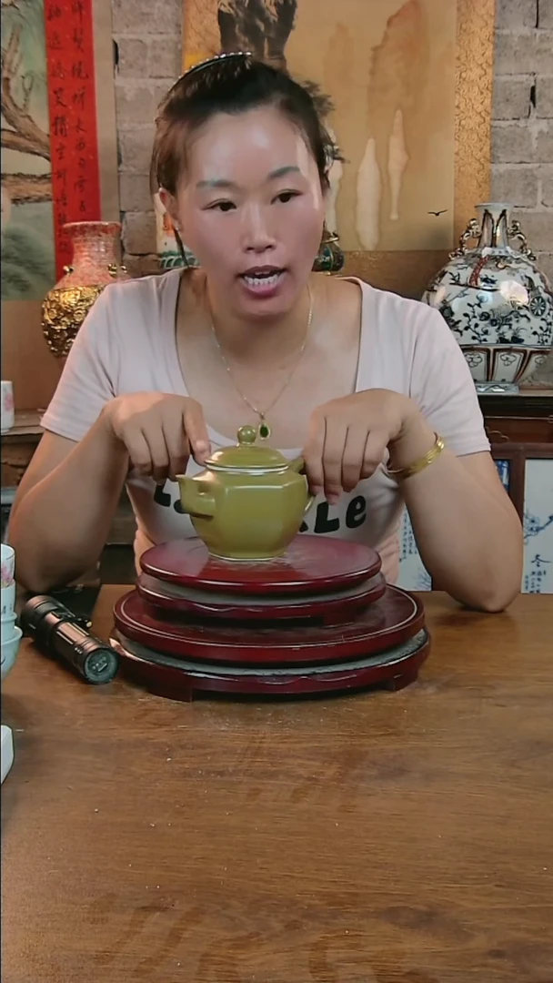 摆件景德镇高温手工茶壶