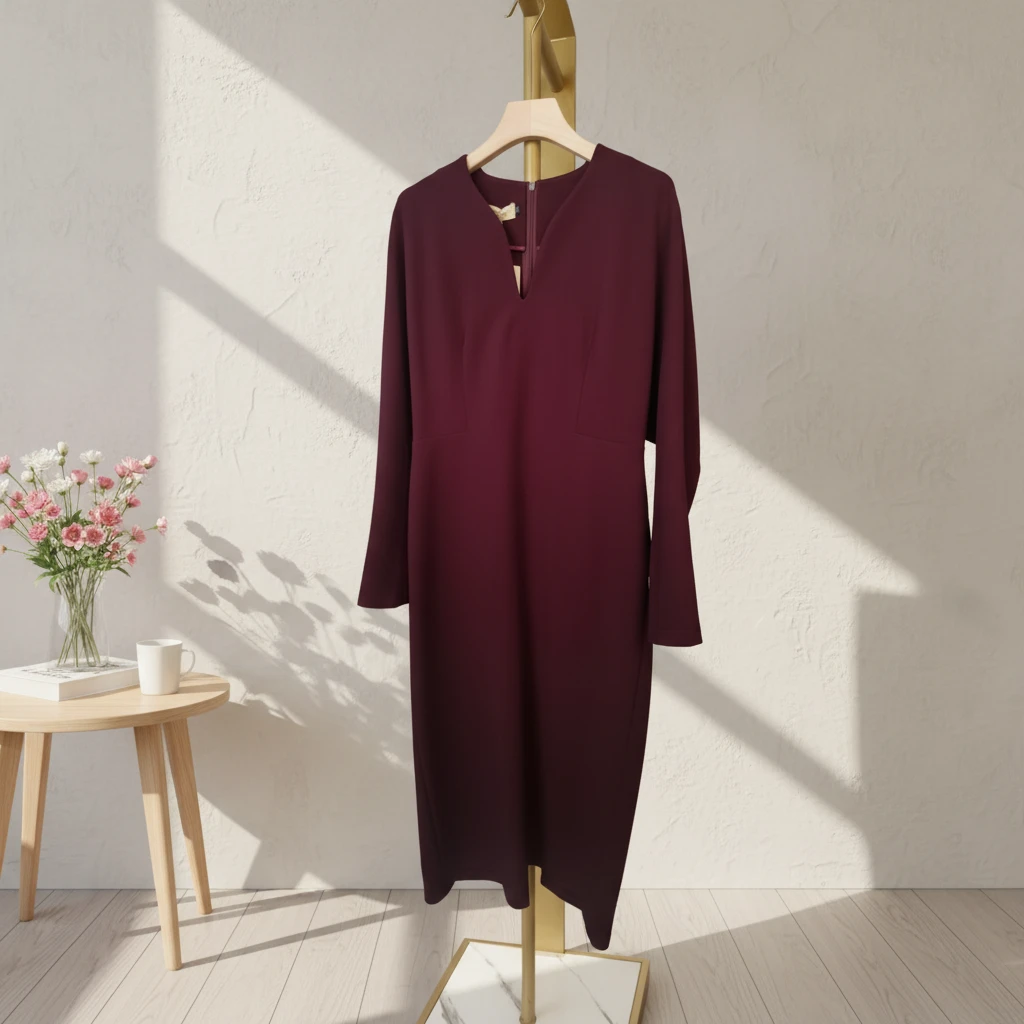 RENIYA原创设计师品牌2025气质优雅时尚日常优美连衣裙