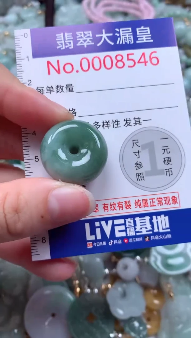 翡翠未镶嵌吊坠(不含链)8546