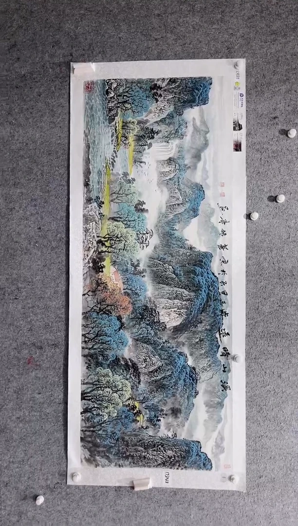 国画张传亭老师的红袍作品