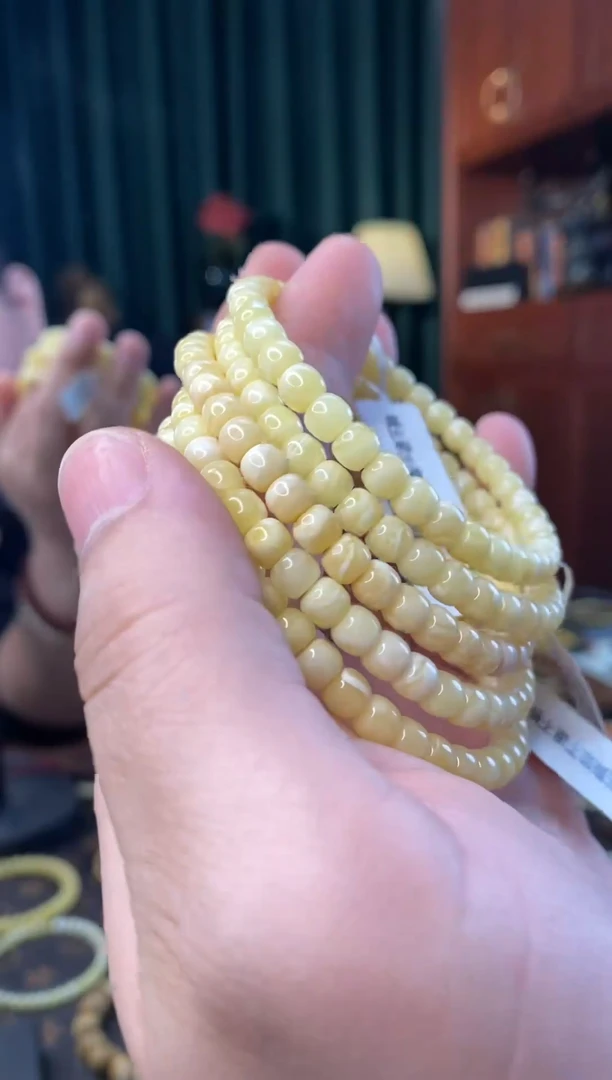 手串蜜蜡未镶嵌5.5mm老型微微瑕多样性发其一