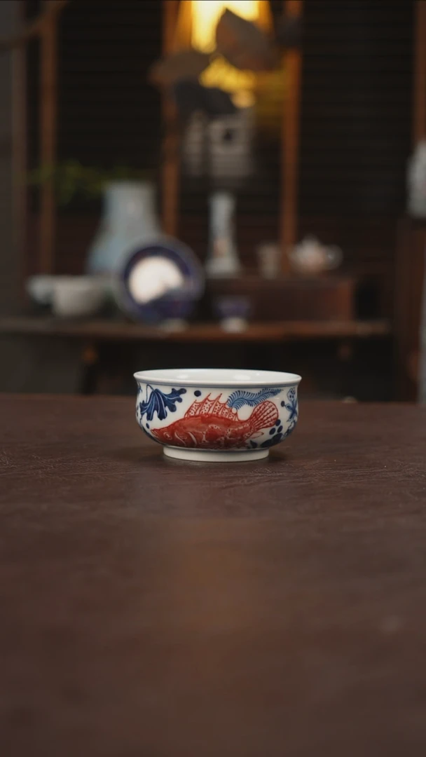 杯景德镇陶瓷杯碗柴烧多人