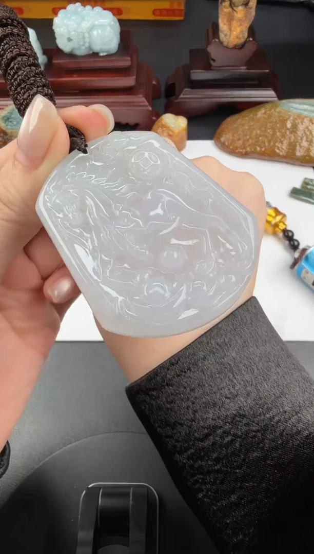 吊坠(不含链)未镶嵌翡翠翡翠饰品-29
