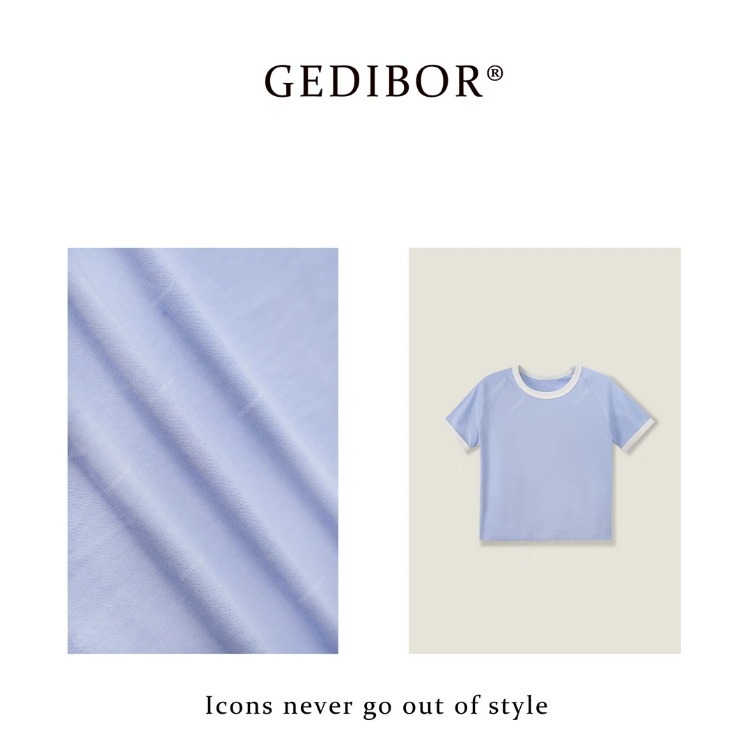 反季清仓！【GEDIBOR】“塞纳河畔”休闲百搭时尚短袖T恤