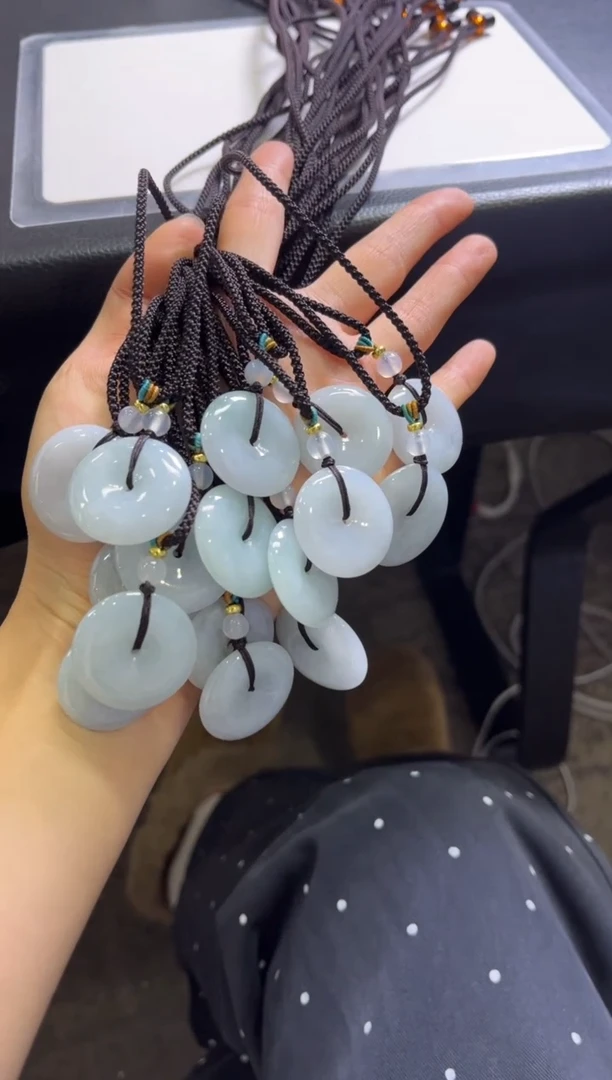 颈饰未镶嵌翡翠B167/多样性发一件/配绳子