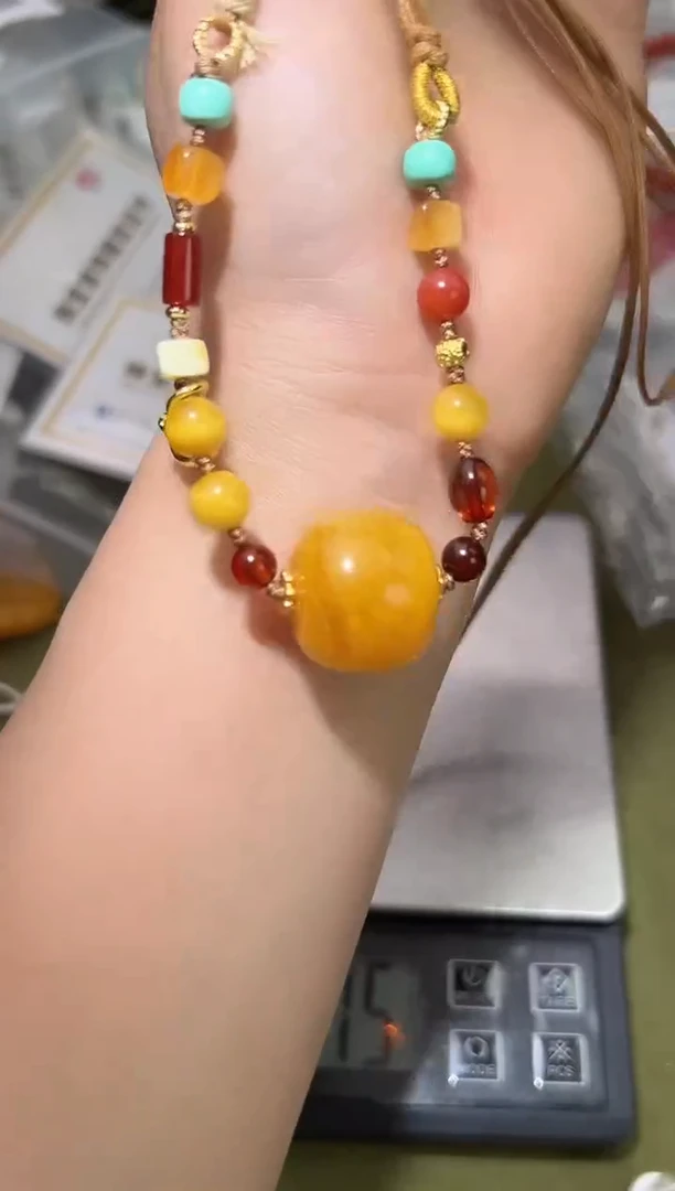 裸石琥珀未镶嵌琥珀蜜蜡吊坠
