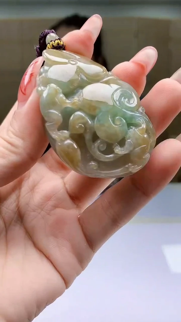 【闪购商品】定制翡翠未镶嵌4902ty-毛货挂件17