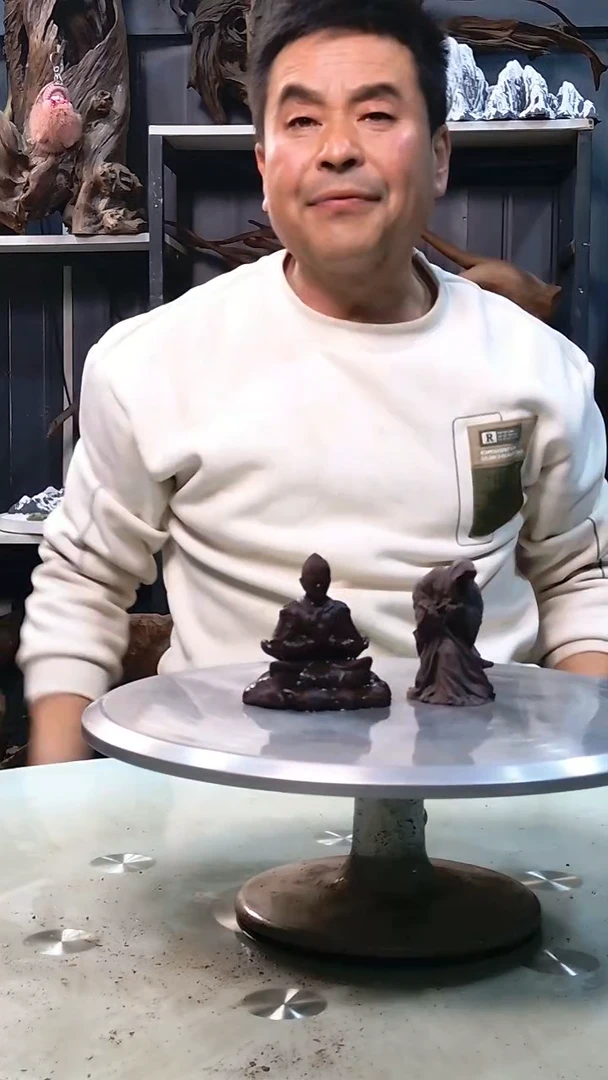 紫金砂悟空人物一对19.9