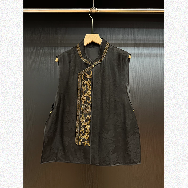 【金绣】新中式国风秋冬款马甲气质复古高定马夹2390