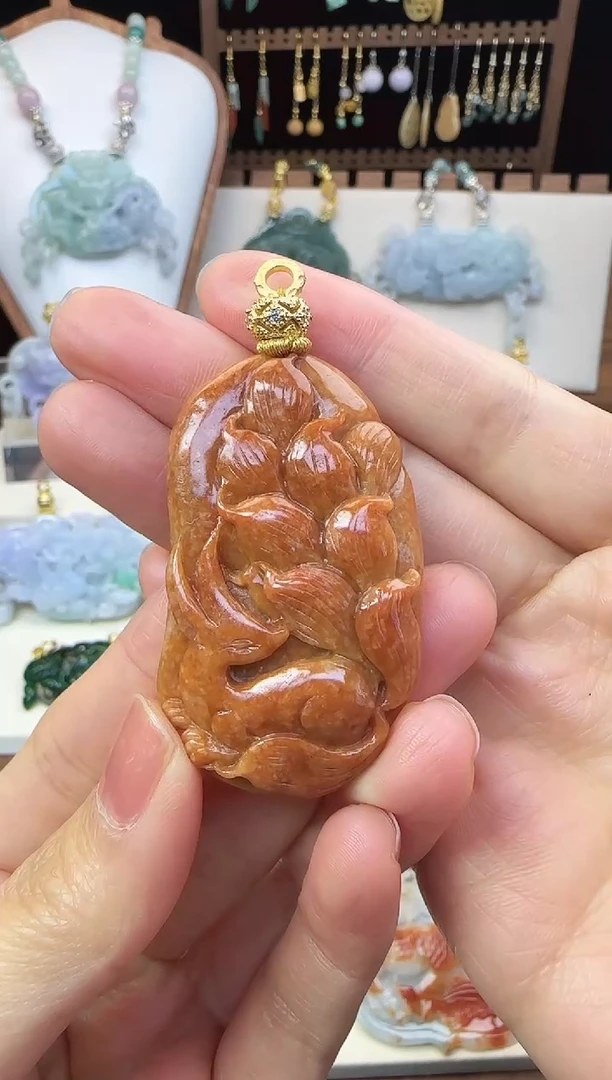 颈饰未镶嵌翡翠国风翡翠