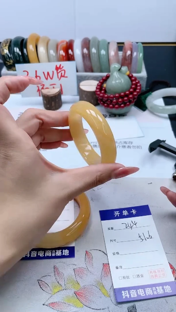 【闪购商品】石英质玉手镯未镶嵌244/51.6