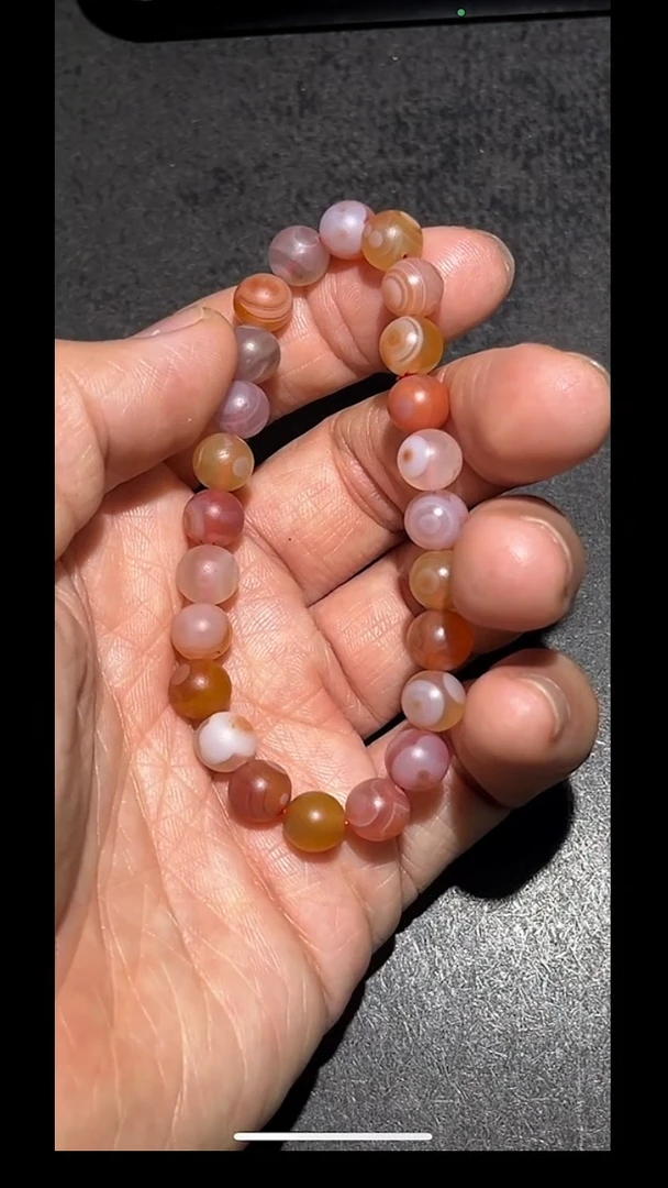手串未镶嵌南红玛瑙pz625-11约8mm眼睛手串