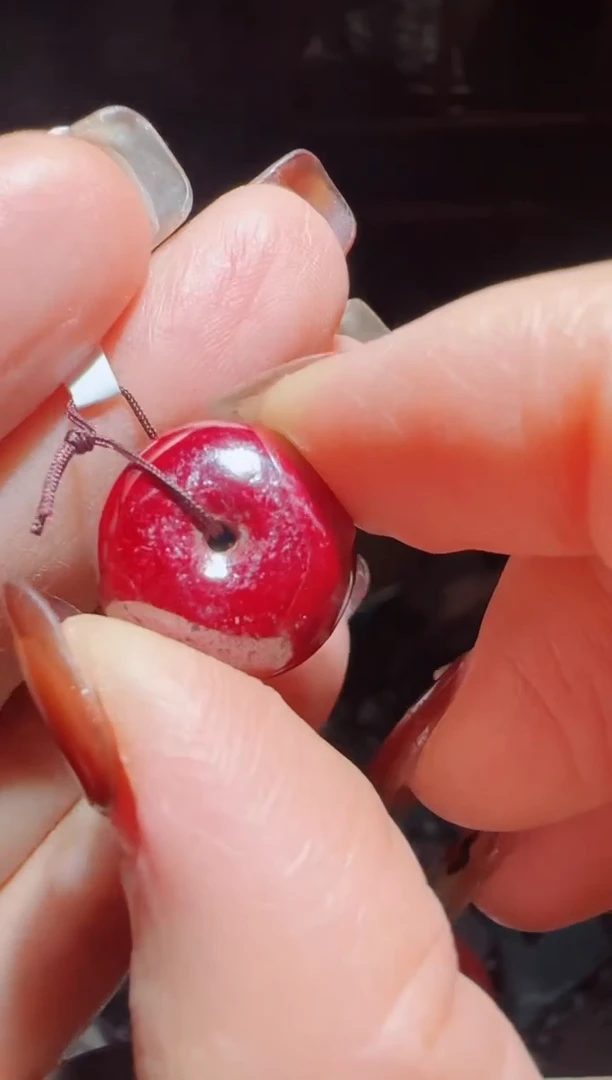 天然辰砂朱砂平安扣42