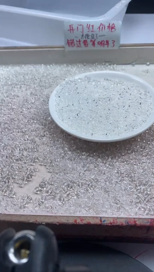 【闪购商品】水晶颈饰未镶嵌w927白水晶4mm*60颗