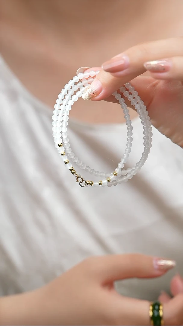 颈饰未镶嵌和田玉2-如玉人生-1017-和田玉白玉项链