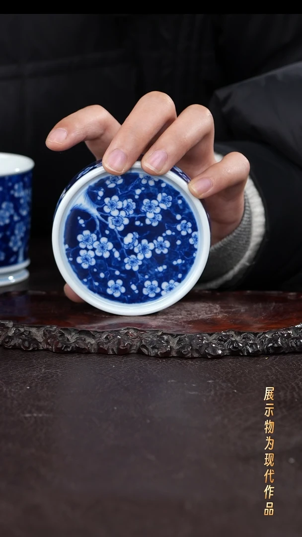 杯子瓷景德镇全手工手绘瓷器！
