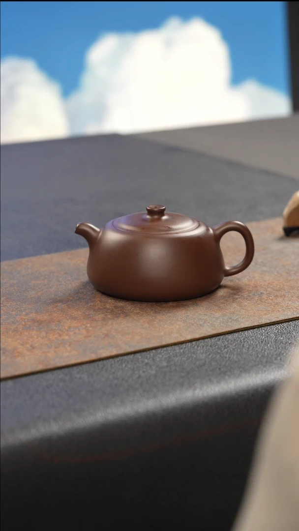 茶壶紫砂井栏 紫泥