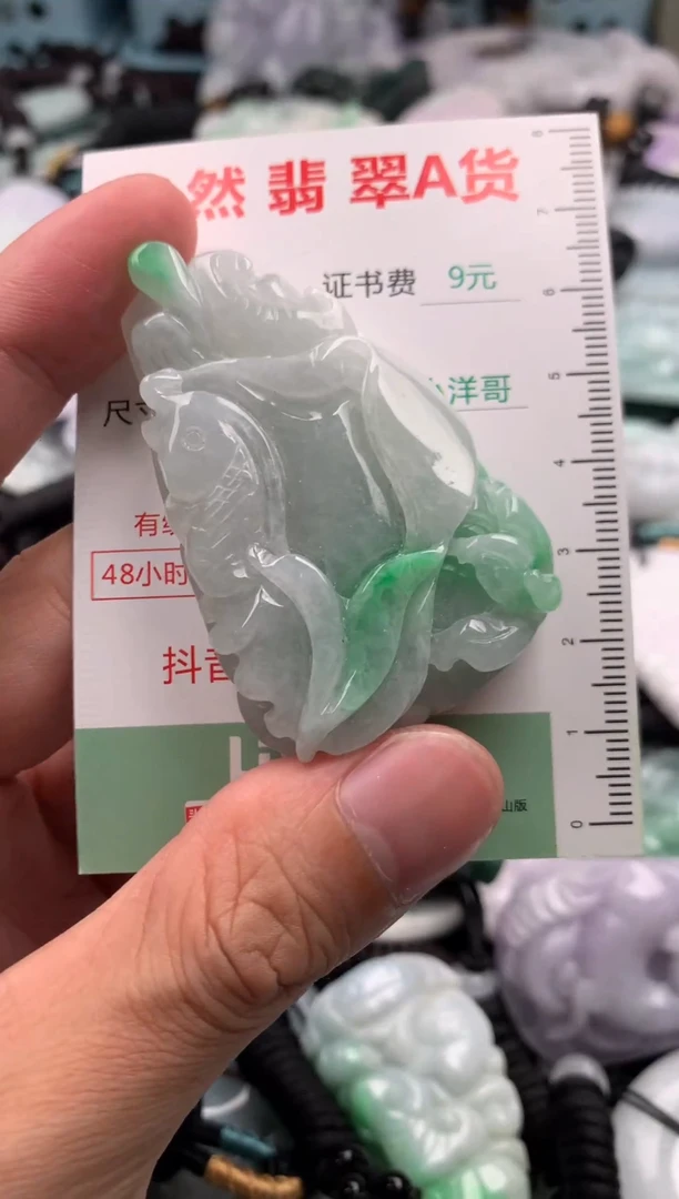 翡翠未镶嵌吊坠(不含链)1