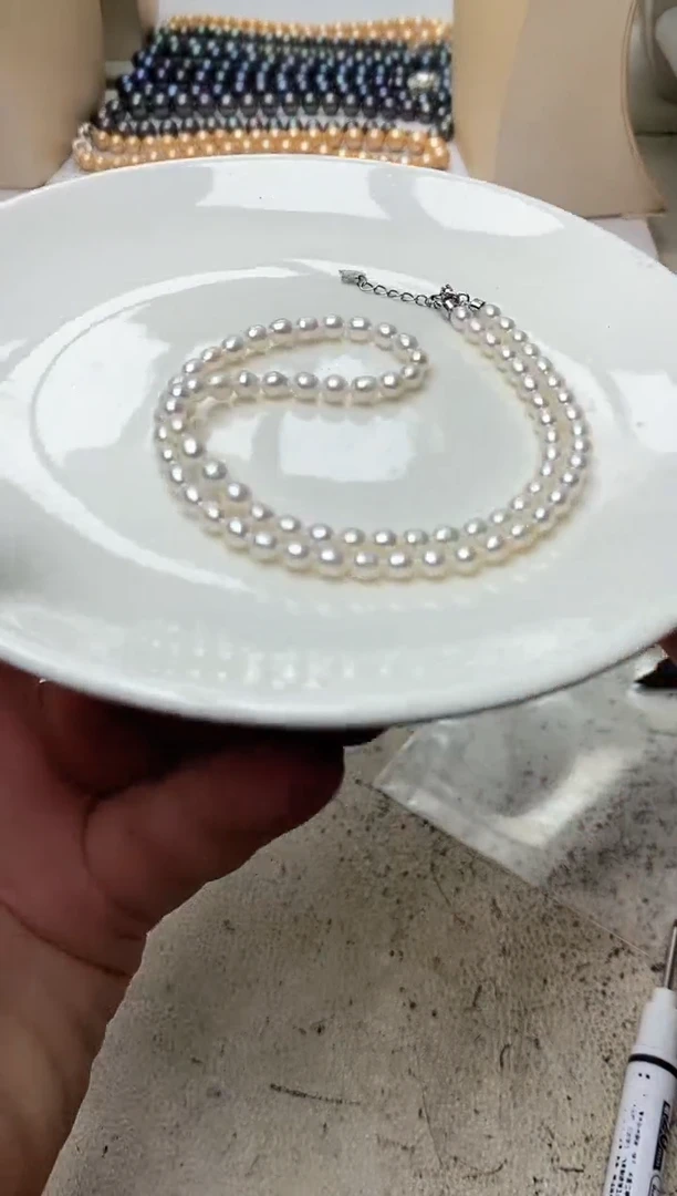 淡水珍珠未镶嵌颈饰1
