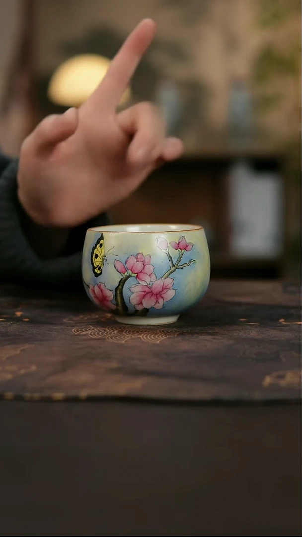 景德镇陶瓷杯碗柴烧多人