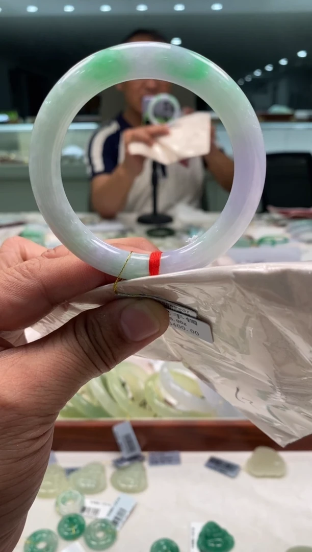 未镶嵌手镯翡翠三哥专属链接圈口54  编码   2464