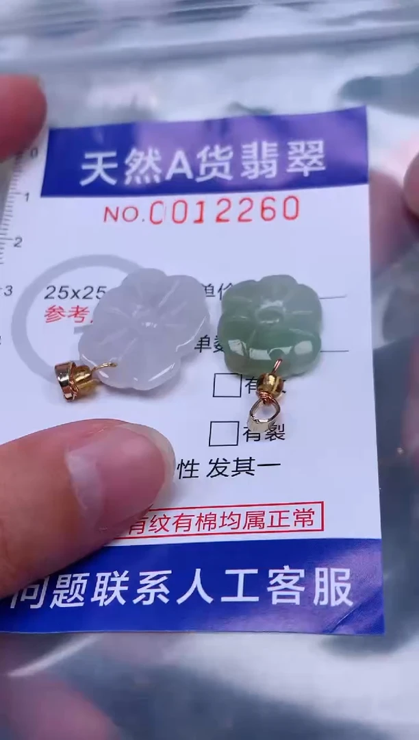 吊坠(赠链)未镶嵌翡翠1