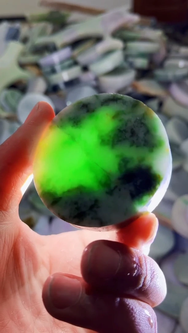 【闪购商品】翡翠耳饰未镶嵌A货康壹489